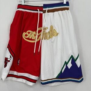Vintage Just Don Chicago Bulls NBA Finals 1997 Basketball Mesh Shorts Mens Large
